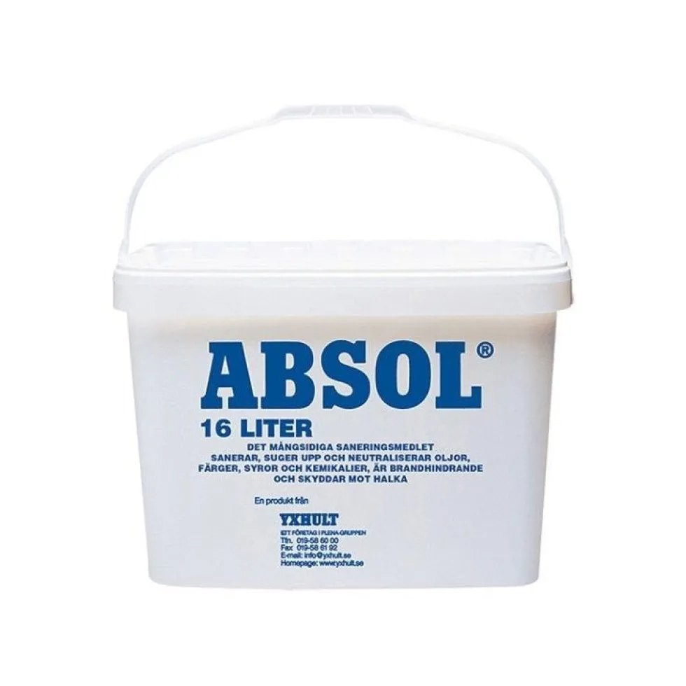 Absol Absorberingsmedel Absol Blå Hink 16 liter