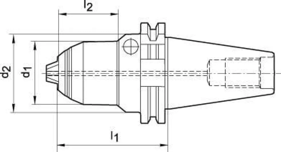 Albrecht Precisionsborrchuck kort AKL DIN 69871