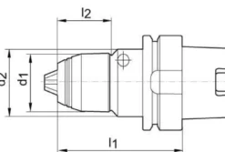 Albrecht Precisionsborrchuck kort AKL DIN 69893