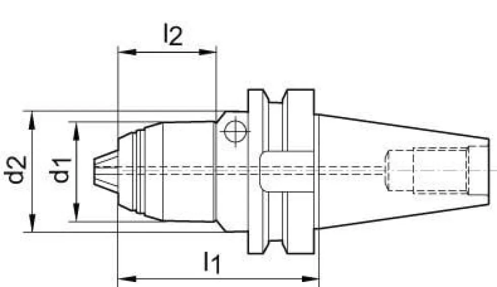 Albrecht Precisionsborrchuck kort AKL DIN JISB 6339