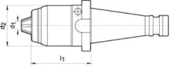 Albrecht Precisionsborrchuck kort AKL DIN 2080 1-16mm SK40