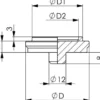 Amf Centreringsplatta DIN 6442 45mm