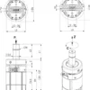 Amf Plockare pneumatisk, med kompensationsenh. 2-8 bar, L5=80mm