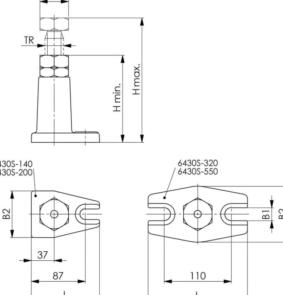 Amf Skruvstöd 6430S