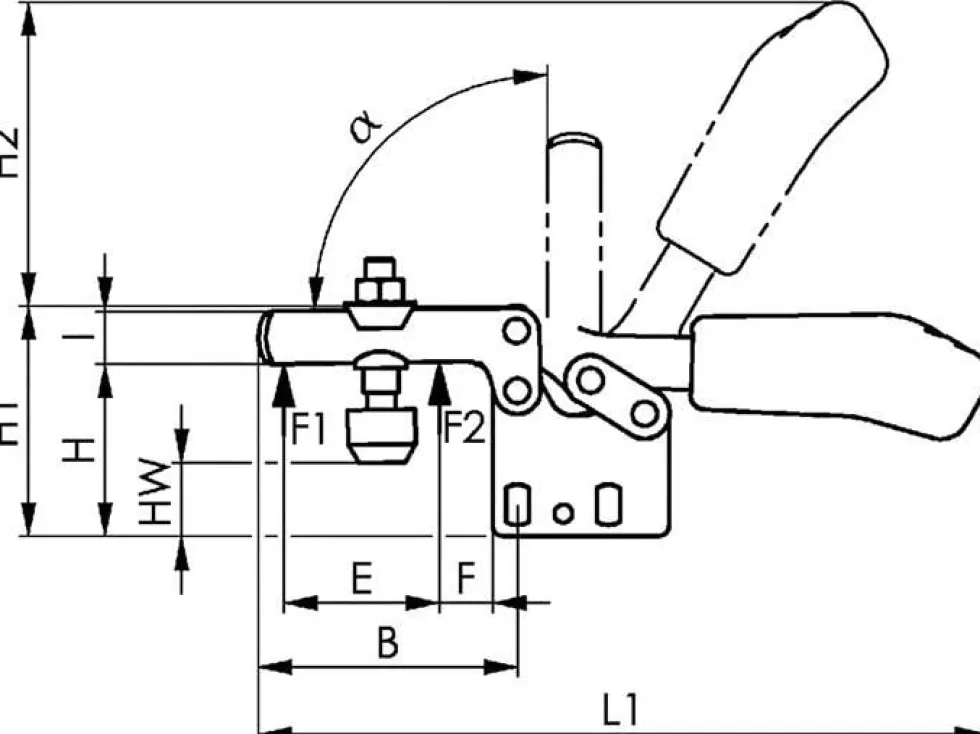 Amf Snabbspännare 6832, horisontell