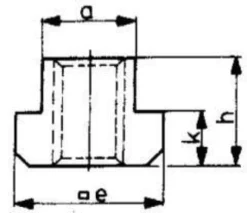 Amf T-spårmutter DIN 508