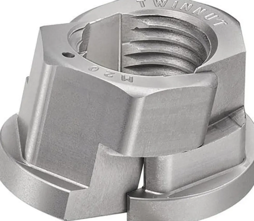 Amf TwinNut-mutter 6333SB, med fläns
