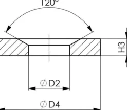 Amf Underläggsbricka DIN 6319G, konisk
