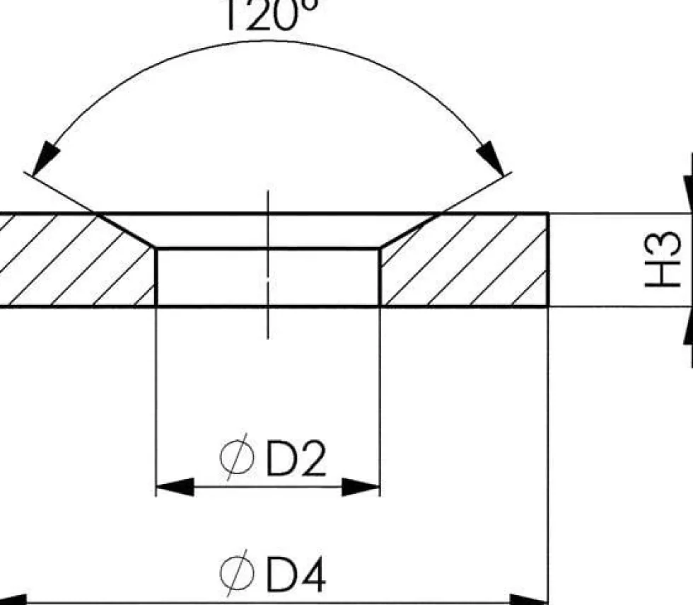 Amf Underläggsbricka DIN 6319G, konisk
