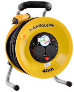 Amiga Kabelvinda utomhus 40m Gummi IP44