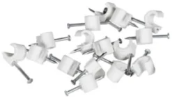 Amiga Ledningshållare Vit 5-7 Rund 100-pack