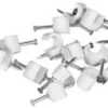 Amiga Ledningshållare Vit 4x6 Oval 20-pack