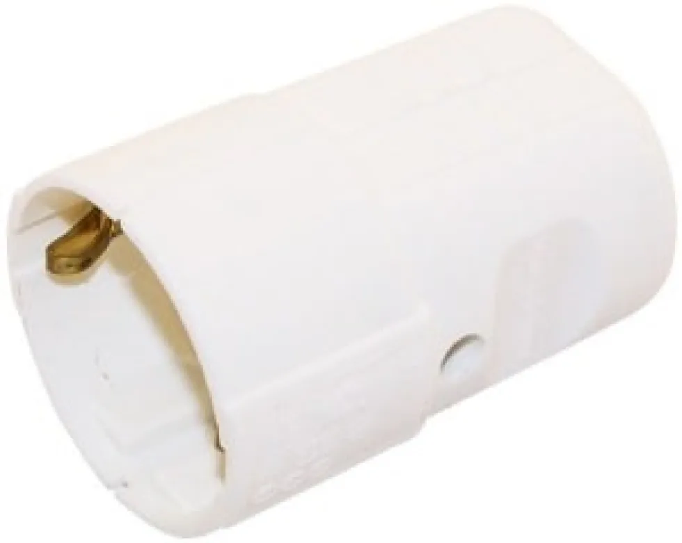 Amiga Skarvuttag Nylon M/J Pets. Vit