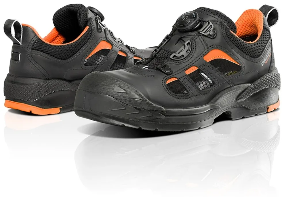Arbesko 342 Svart/Orange Skyddssko