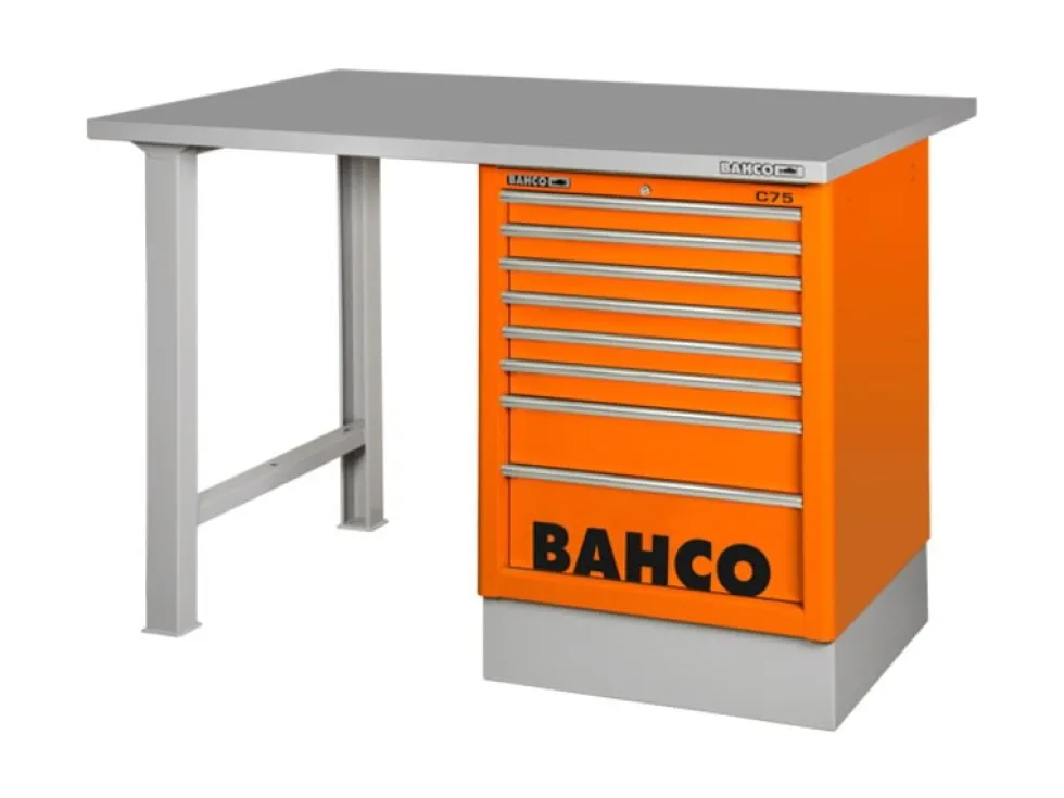 Bahco Arbetsbänk 1495K6CWB18TS 6 lådor 1800 mm orange stål