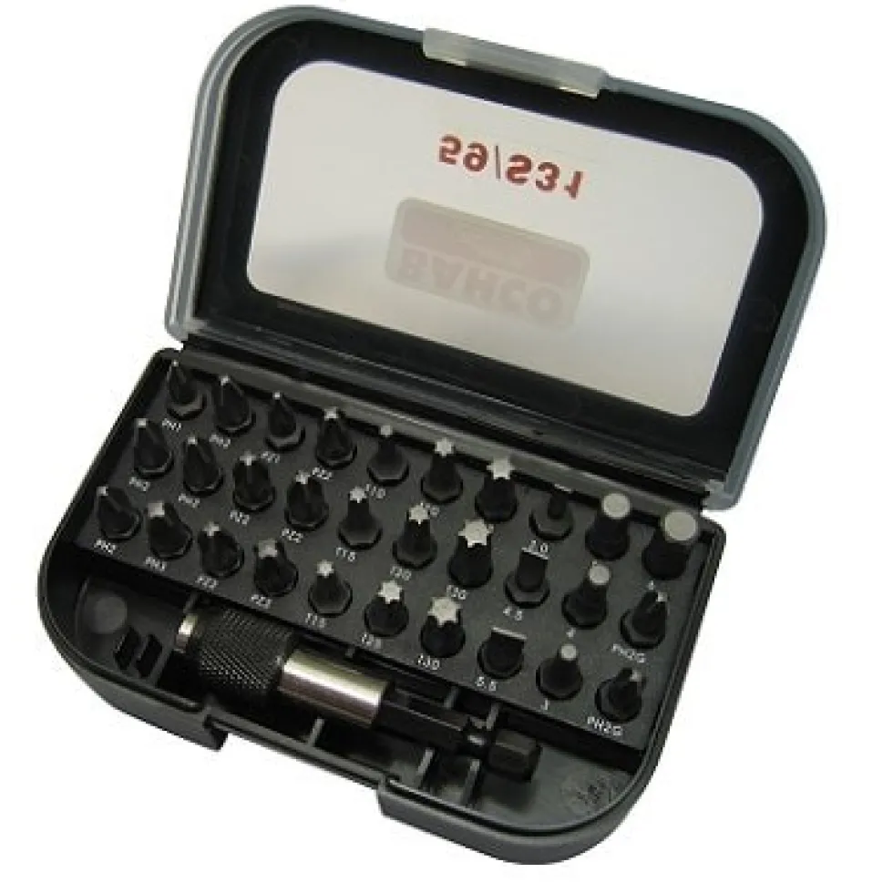 Bahco Bitssats 59 1/4'' PH, PZ, T, H, SL 31 delar