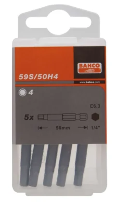 Bahco Bits 59S 1/4'' Insex 50mm 5-pack
