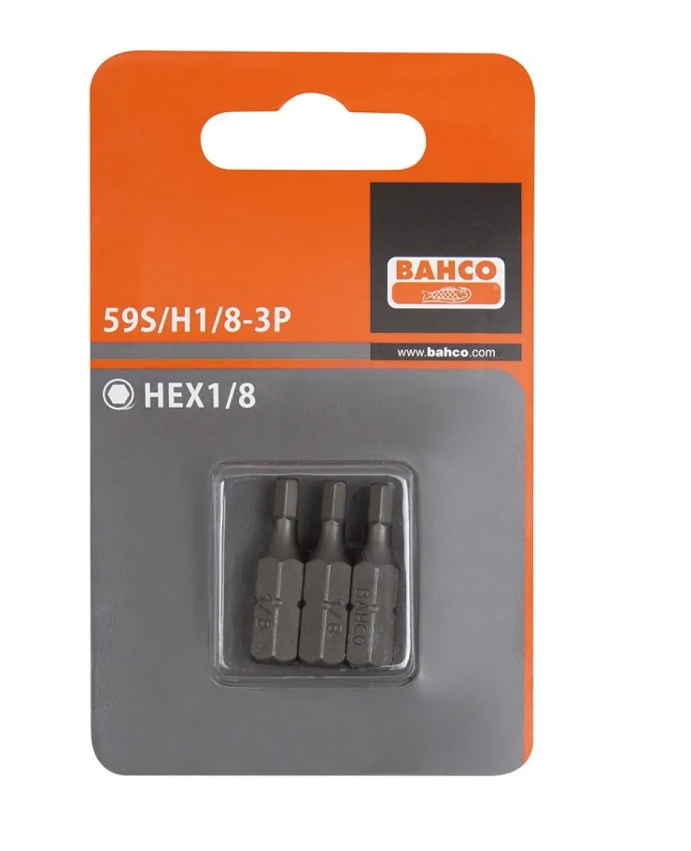 Bahco Bits 59S 1/4'' Insex 25mm tum