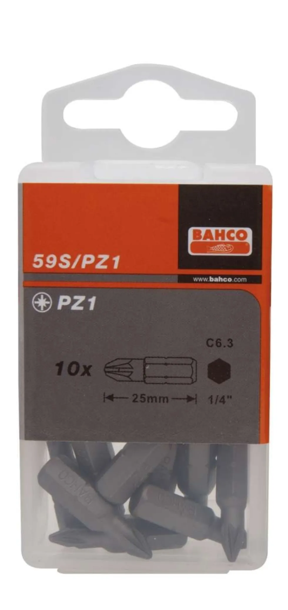 Bahco Bits 59S 1/4'' PZ4x32mm 10-pack