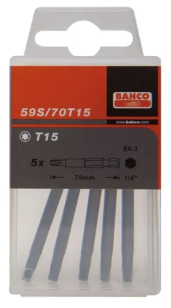 Bahco Bits 59S 1/4'' Torx 70mm