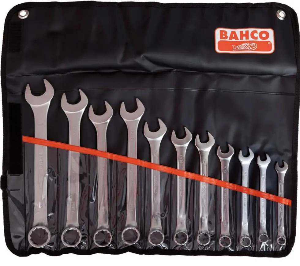 Bahco Blocknyckel 111Z/11T i sats 3/8-1'' 11 delar, tum, i etui