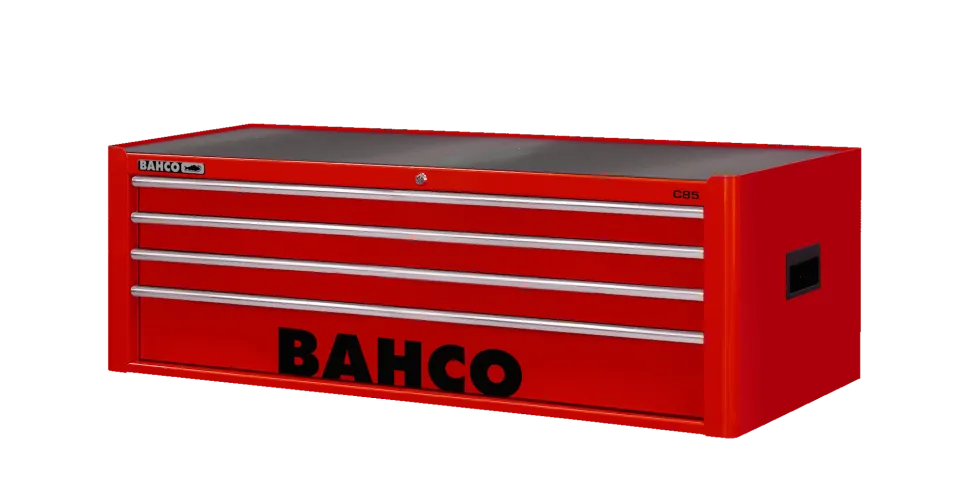 Bahco Classic överskåp med 4 lådor 40" C85 Röd