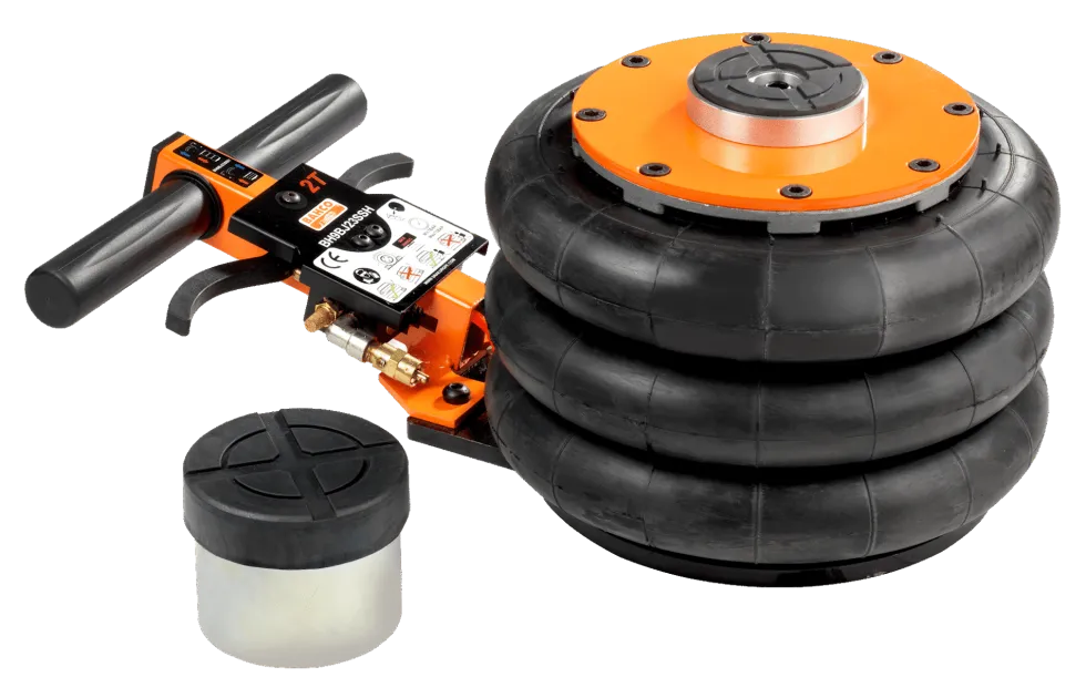 Bahco Domkraft BH9BJ23SSH 2 ton, tryckluft, tresteg, kort