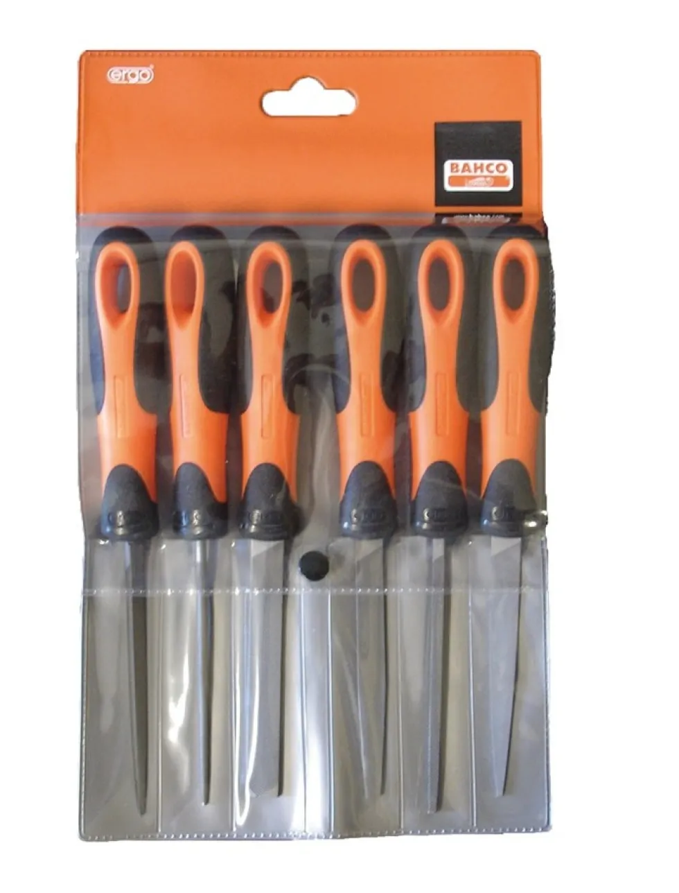 Bahco Handfil 1-476 ERGO i sats 100mm Fin 6 delar