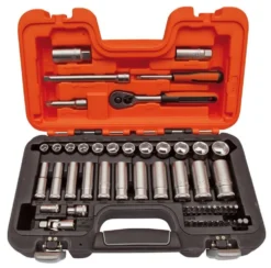 Bahco Hylsnyckelsats S330L 3/8'' 53 delar, standard + långa hylsor