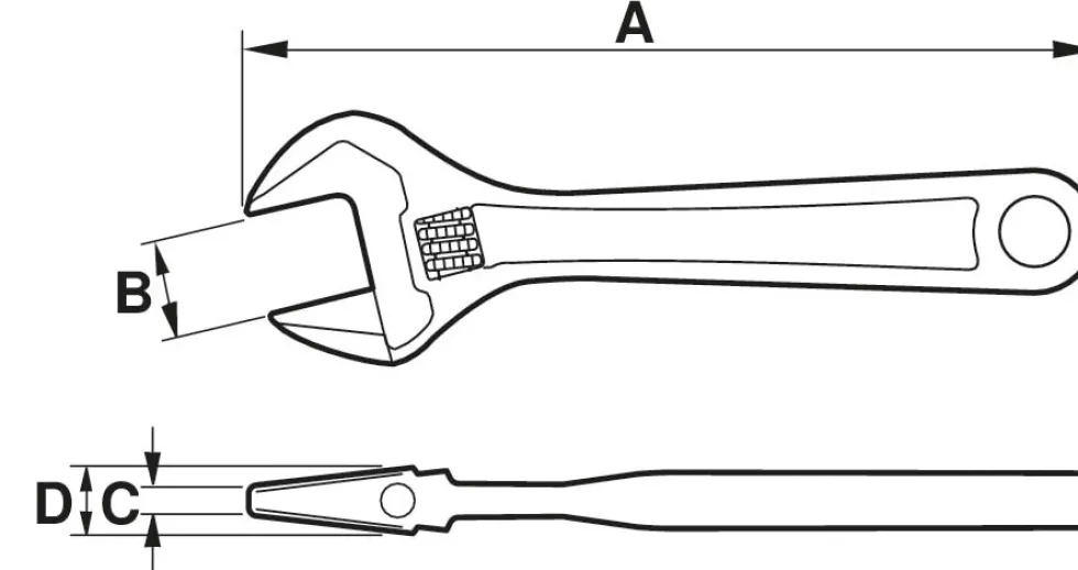 Bahco Skiftnyckel 80