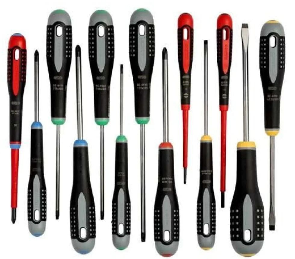 Bahco Skruvmejsel BE-9875 ERGO i sats Spår/PH/PZ/Torx 13 delar