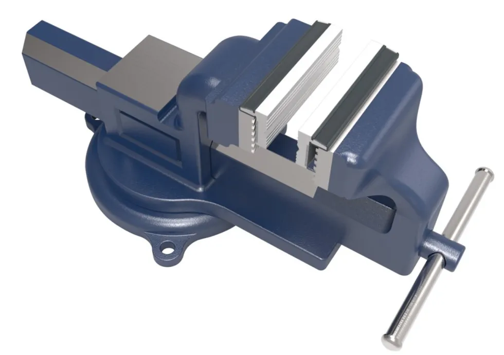 Bahco Skyddsbackar 833AJ aluminium med magnetremsa, för bänkskruvstycke, par