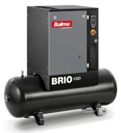 Balma Skruvkompressor Brio VSD.I 3kW 8 bar 200 l med inverter