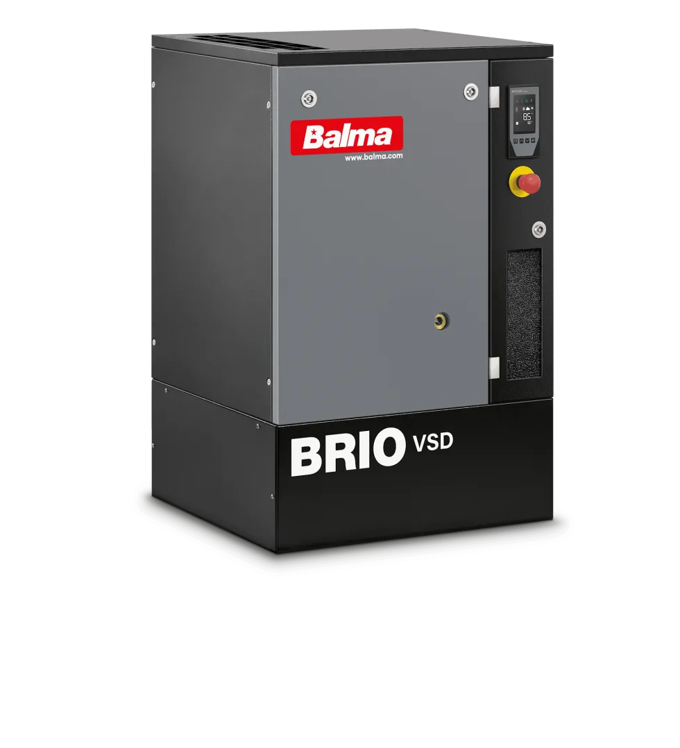 Balma Skruvkompressor Brio VSD.I 3kW 10 bar med inverter