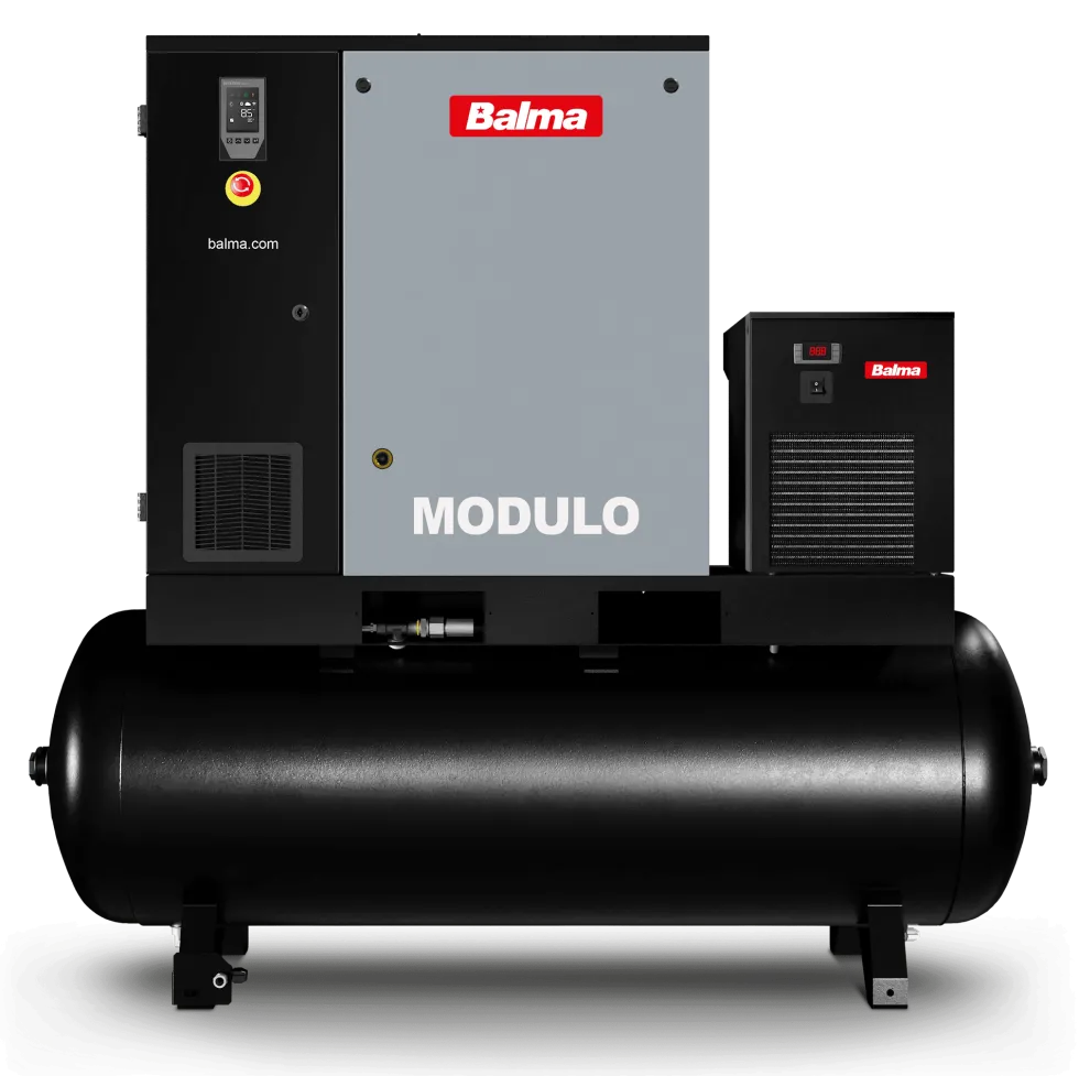 Balma Skruvkompressor Modulo PM.IE 15kW 10 bar 500 l med inverter och kyltork