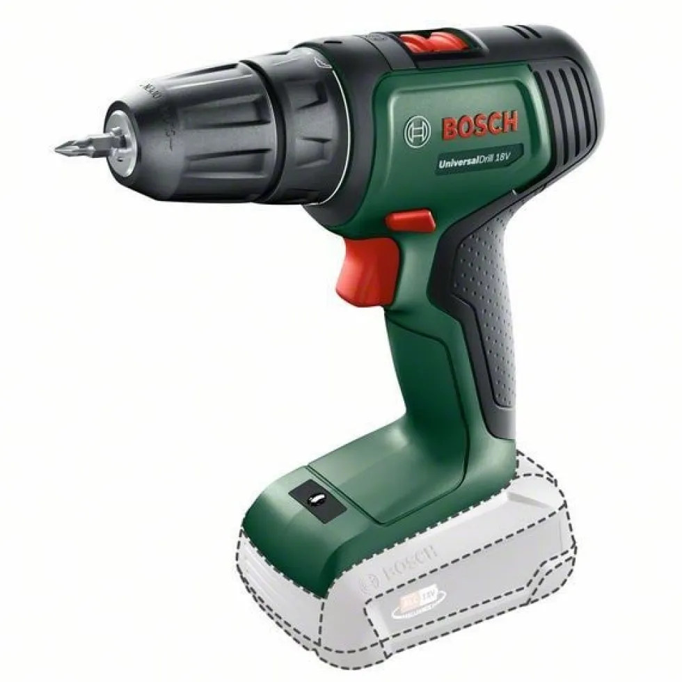 Bosch Borrskruvdragare UniversalDrill 18 utan batteri & laddare