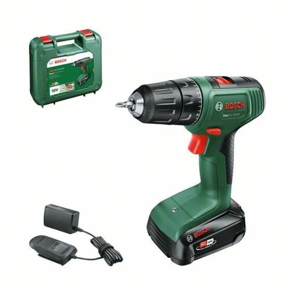 Bosch Borrskruvdragare18V-40 med 1x2Ah batteri & laddare