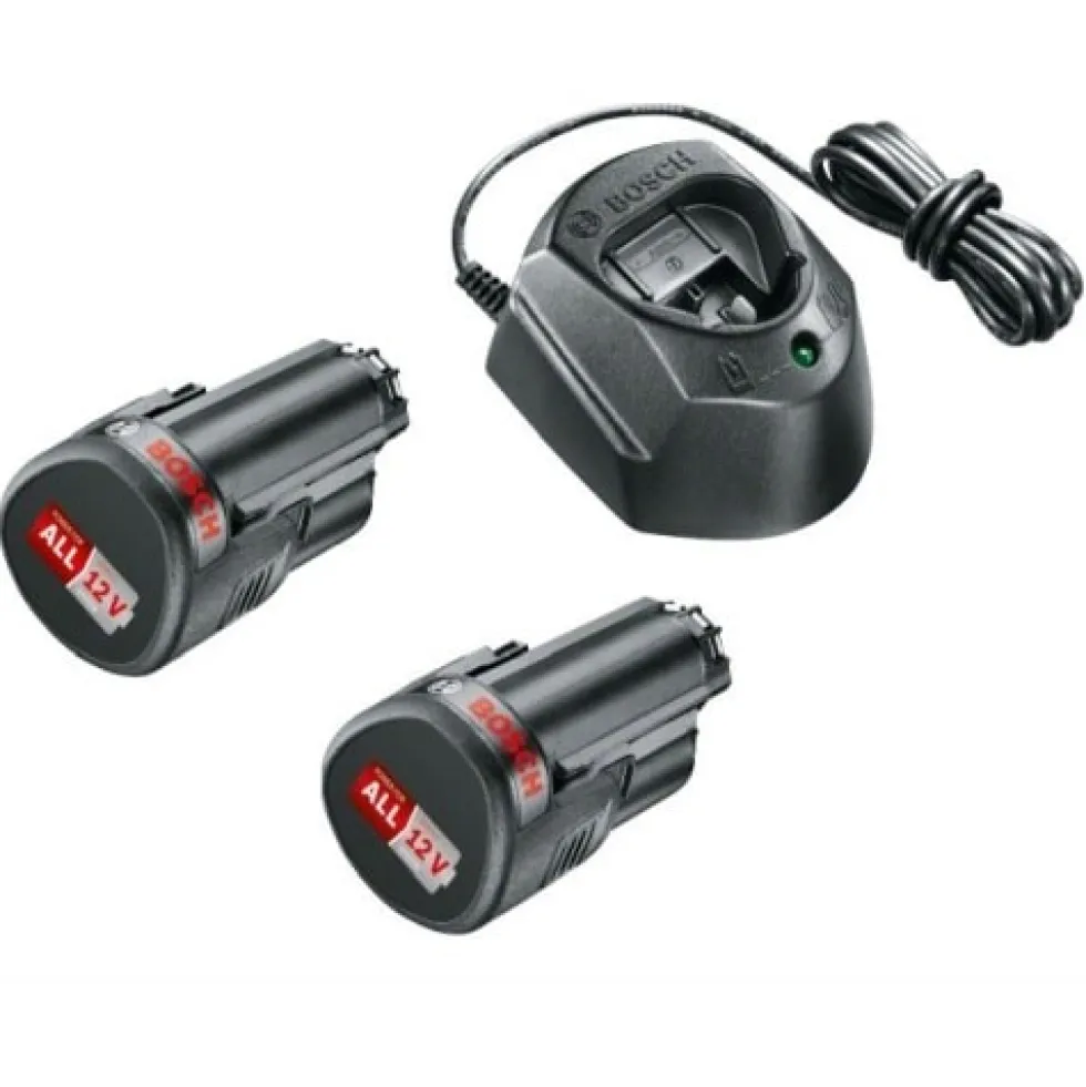 Bosch DIY Batteriset 12V 2X2Ah M/Gal12 Laddare