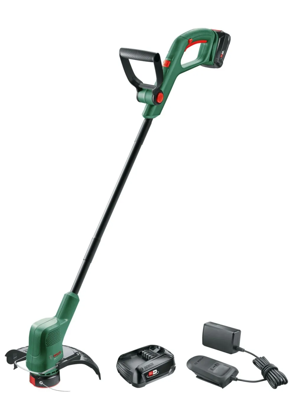 Bosch Grästrimmer Easygrasscut 18V-260 med 2x2Ah batteri & laddare