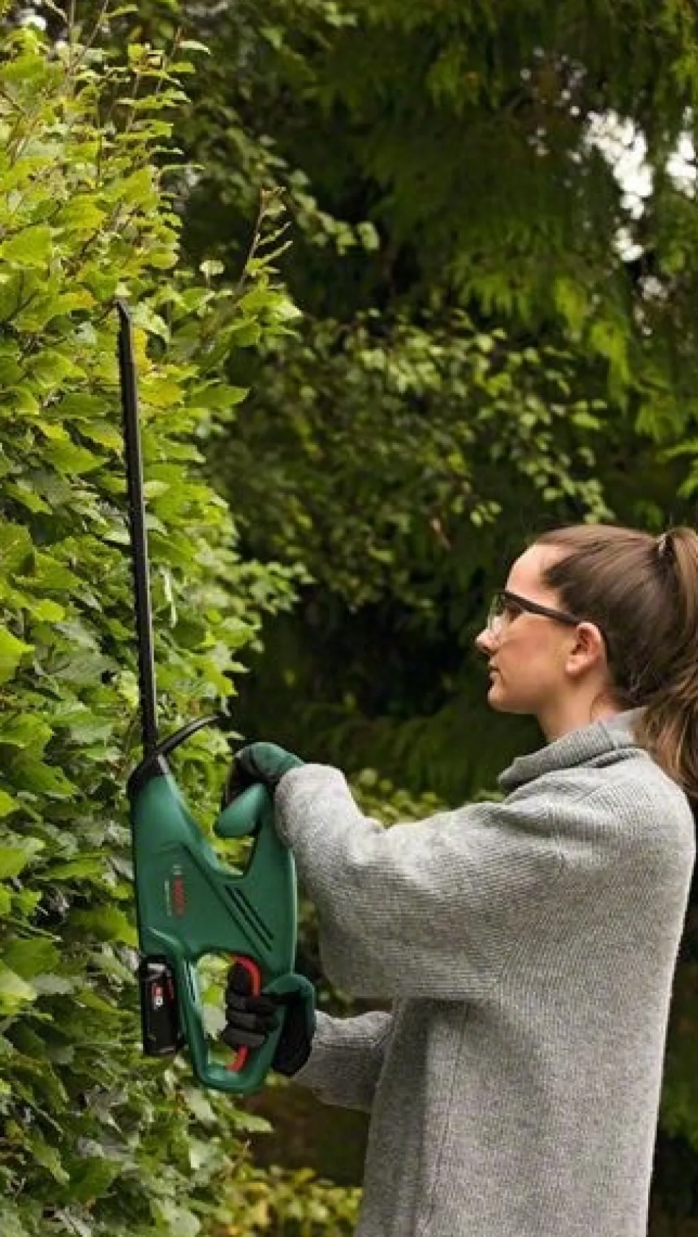 Bosch Häcksax Easyhedgecut 18V-45 med 2x2Ah batterier & laddare