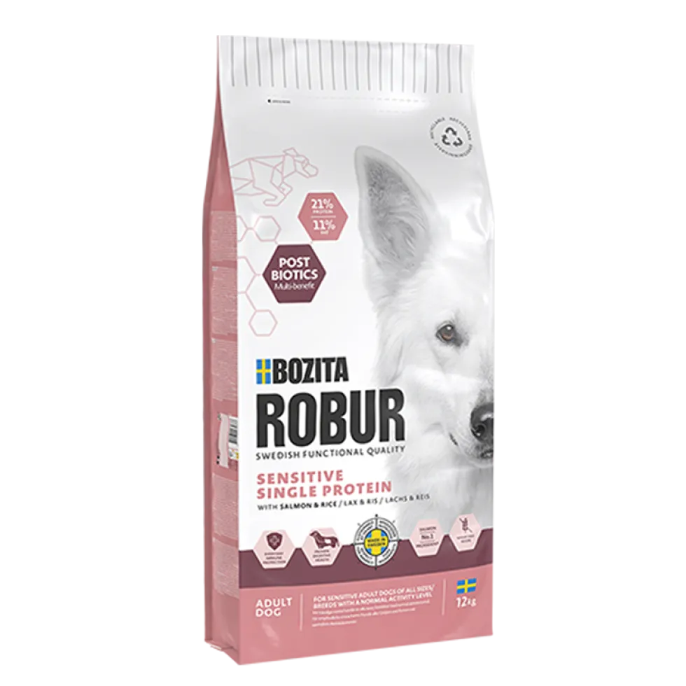 Bozita Robur Adult Sensitive Single Protein Salmon 12kg