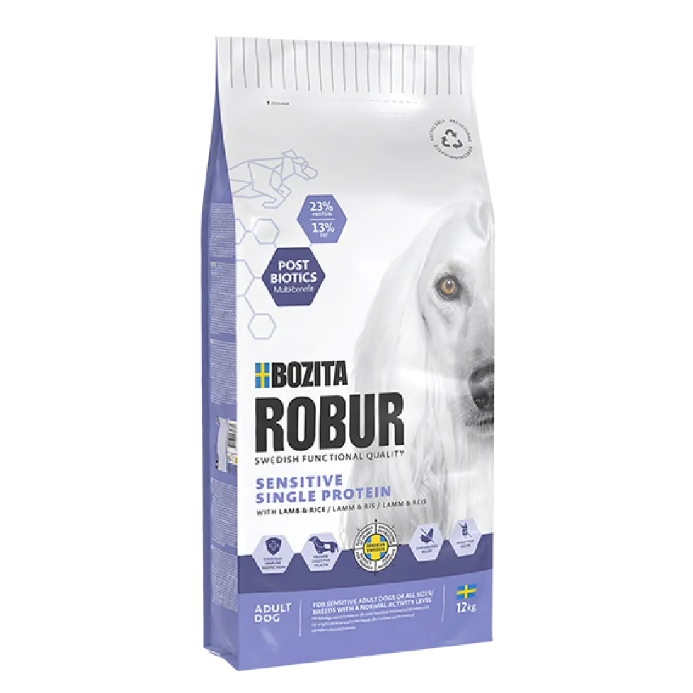 Bozita Robur Adult Sensitive Single Protein Lamb 12kg