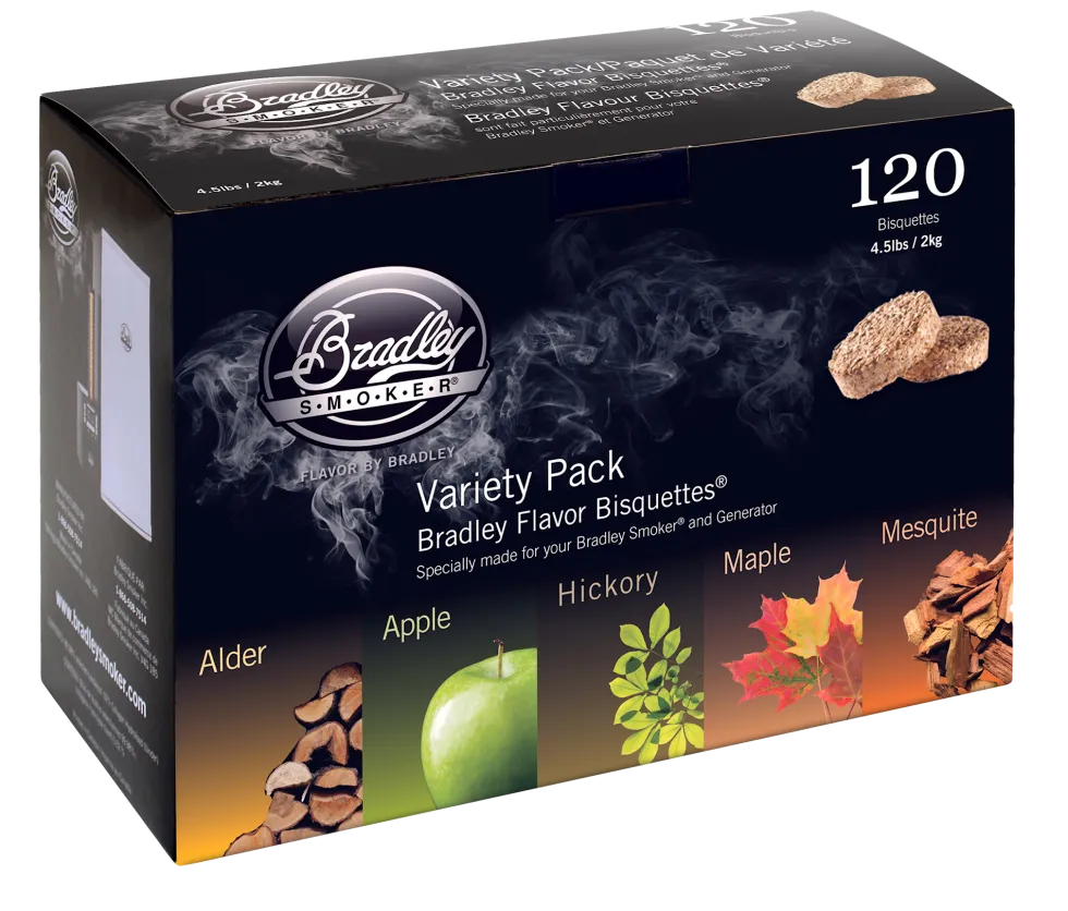 Bradley Briketter - 5 blandade smaker 120st