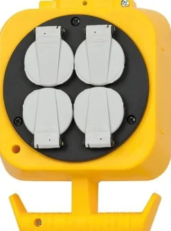 Brennenstuhl Energicentral, Uttag 4x230V, 2 tryckluftkopplingar, 5M kabel, 6/12mm, IP44
