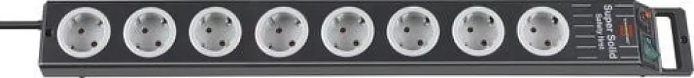 Brennenstuhl Grenuttag 8-vägs 2.5m kabel H05VV-F 3G1.5 IP20