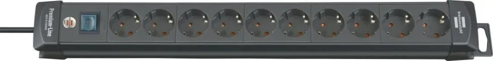 Brennenstuhl Grenuttag 10-vägs 3m kabel H05VV-F3G1,5 IP20