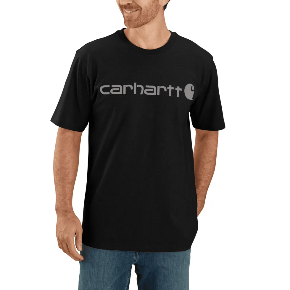 Carhartt Dearborn Relaxed Logo T-Shirt Herr Black/Gray