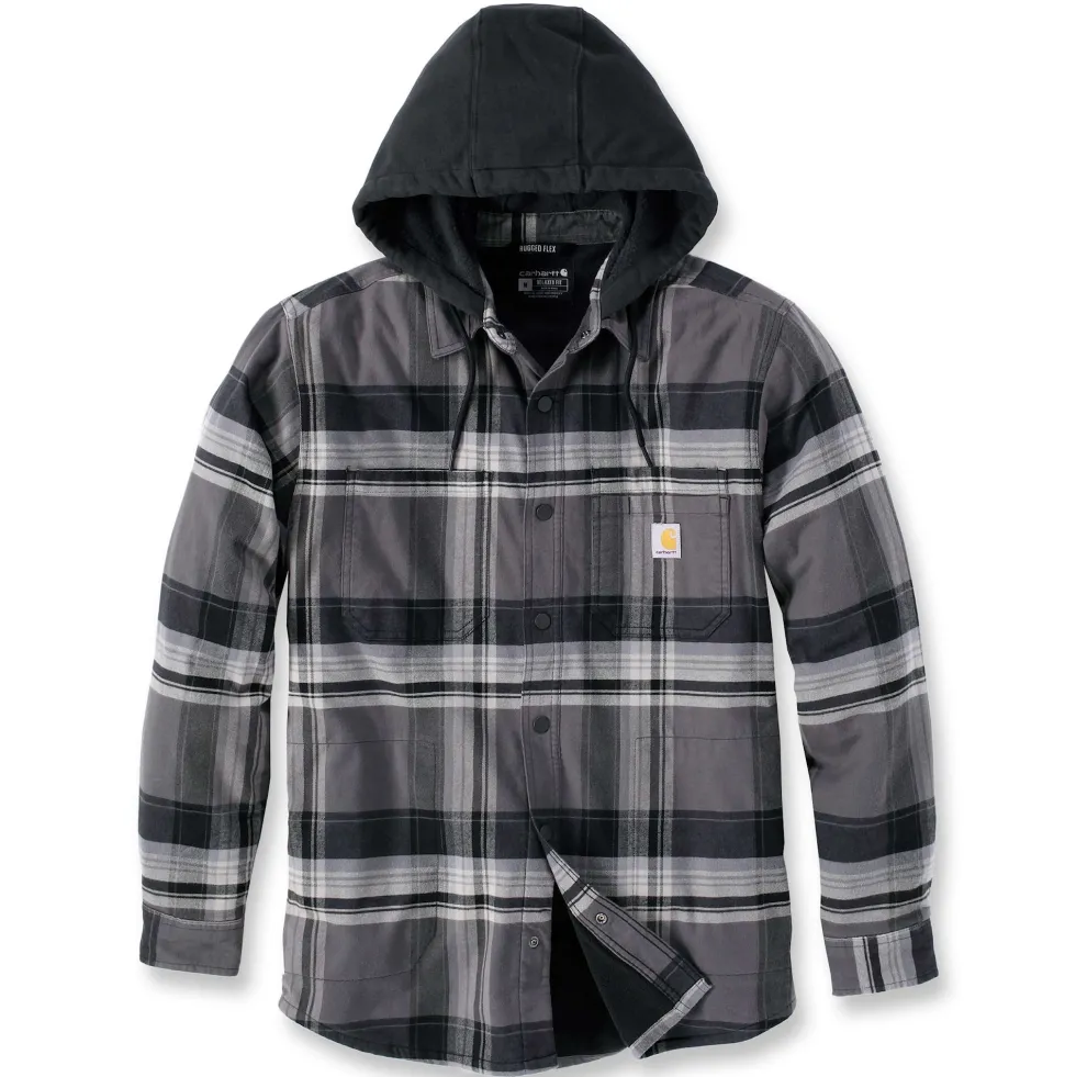 Carhartt Fodrad Flanellskjorta Jacka Herr Black