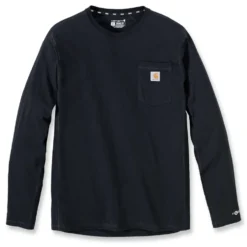 Carhartt Force Pocket Långärmad T-Shirt Herr Black