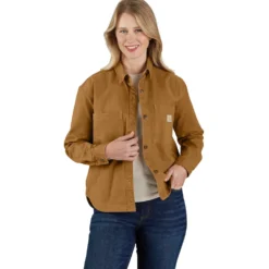 Carhartt Heavyweight duck Overshirt, Dam, Carhartt® brown